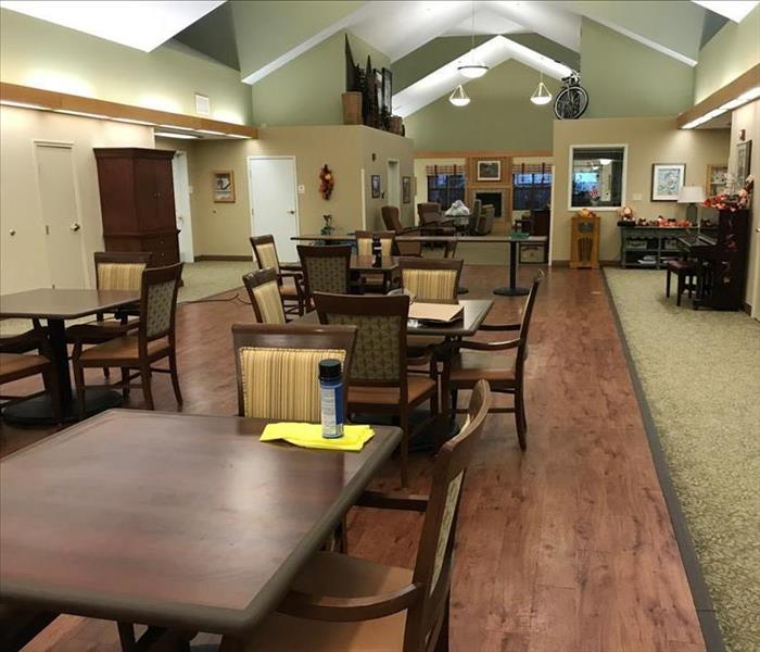 Cleaned senior care facility