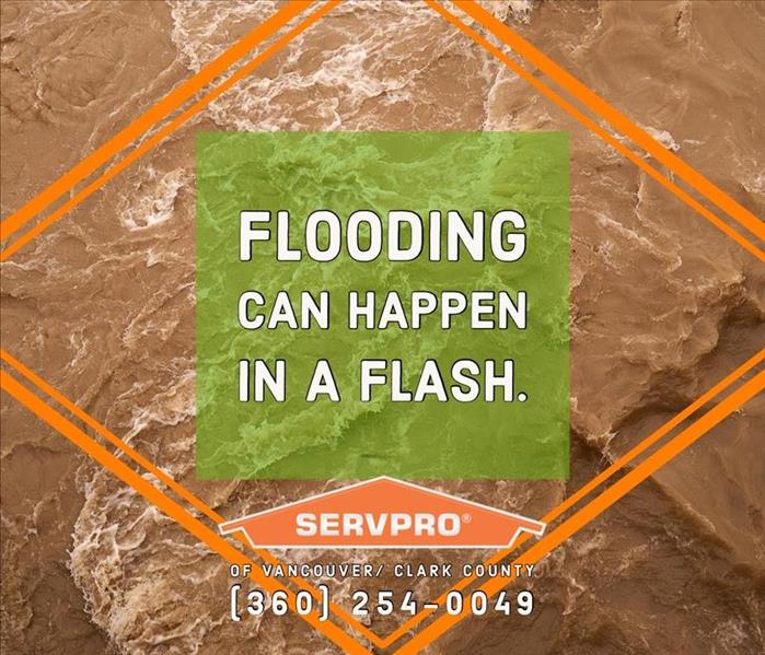 flooding can happen in a flash Servpro graphic